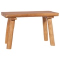 vidaXL Gartenbank 80 cm Massivholz Teak