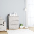 Sideboard Betongrau 60 x 35 x 76 cm Spanplatte