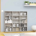 Diverse Hardware, CD-Regal Betongrau 102x16x89,5 cm Spanplatte