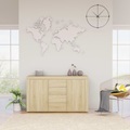 vidaXL Sideboard Sonoma-Eiche 120×36×69 cm Spanplatte