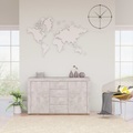 vidaXL Sideboard Betongrau 120×36×69 cm Spanplatte