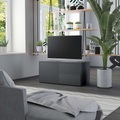 TV-Schrank Grau 80x34x36 cm Spanplatte