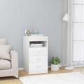 vidaXL Sideboard mit Schubladen Weiß 40×50×76 cm Spanplatte