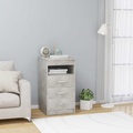 vidaXL Sideboard mit Schubladen Betongrau 40×50×76 cm Spanplatte