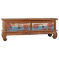 vidaXL TV-Schrank 110x35x40 cm Teak Altholz
