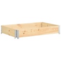 vidaXL, vidaXL Paletten-Aufsatzrahmen 50×150 cm Kiefern-Massivholz