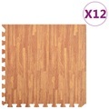 Puzzle-Bodenmatten 12 Stk. Holzoptik 4,32 ? EVA-Schaum