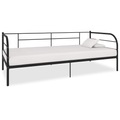 vidaXL Tagesbett-Rahmen Schwarz Metall 90×200 cm