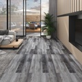 vidaXL PVC-Laminat-Dielen 5,26 m² 2 mm Glänzend Grau