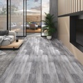 vidaXL PVC-Laminat-Dielen 5,02 m² 2mm Selbstklebend Mattgrau Holzoptik