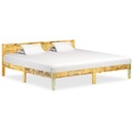 vidaXL Bettgestell Altholz Massiv 200x200 cm
