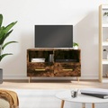 vidaXL TV-Schrank Räuchereiche 80x36x50 cm Holzwerkstoff