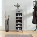 vidaXL Schuhschrank Betongrau 30x35x105 cm Holzwerkstoff