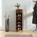 vidaXL Schuhschrank Räuchereiche 30x35x105 cm Holzwerkstoff