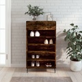 vidaXL Schuhschrank Räuchereiche 60x35x105 cm Holzwerkstoff