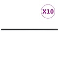 vidaXL Zaunpfosten 10 Stk. Grau 220 cm Stahl