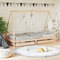 vidaXL Kinderbett mit Schubladen 90x200 cm Massivholz Kiefer