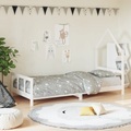 vidaXL Kinderbett Weiß 90x200 cm Massivholz Kiefer