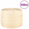 vidaXL Seil 100% Sisal 10 mm 500 m