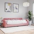 vidaXL Tagesbett mit Matratze Rosa 80x200 cm Samt