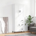 vidaXL Highboard Weiß 69,5x34x180 cm Holzwerkstoff