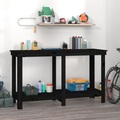 vidaXL, vidaXL Werkbank Schwarz 140x50x80 cm Massivholz Kiefer