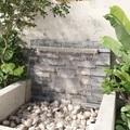vidaXL, vidaXL Pool-Wasserfall Rechteckig Edelstahl 110 cm