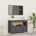 vidaXL, vidaXL TV-Schrank Grau 79x35x52 cm Massivholz Kiefer