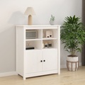 vidaXL Sideboard Weiß 83x41,5x100 cm Massivholz Kiefer