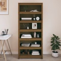 vidaXL Bücherregal Honigbraun 80x35x183 cm Massivholz Kiefer