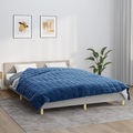 vidaXL Gewichtsdecke Blau 220x235 cm 15 kg Stoff