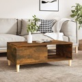 vidaXL Couchtisch Räuchereiche 90x50x36,5 cm Holzwerkstoff