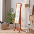 vidaXL, vidaXL Standspiegel mit LED 34x37x146 cm