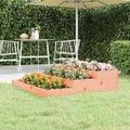 vidaXL Pflanzkübel 107x107x27 cm Massivholz Douglasie
