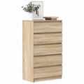 vidaXL Schubladenschrank Sonoma-Eiche 60x36x103 cm Holzwerkstoff
