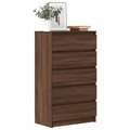 vidaXL Schubladenschrank Braun Eichen-Optik 60x36x103 cm Holzwerkstoff