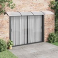 vidaXL Türvordach Schwarz und Transparent 400x80 cm Polycarbonat