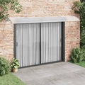 vidaXL Türvordach Grau und Transparent 400x80 cm Polycarbonat