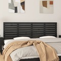 vidaXL Wand-Kopfteil Schwarz 186x3x63 cm Massivholz Kiefer