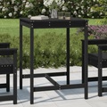 vidaXL Gartentisch Schwarz 82,5x82,5x110 cm Massivholz Kiefer