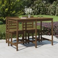 vidaXL Gartentisch Honigbraun 159,5x82,5x110 cm Massivholz Kiefer