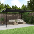 vidaXL, vidaXL Pergola mit Schiebedach Anthrazit 395x292x230 cm
