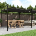 vidaXL, vidaXL Pergola mit Schiebedach Anthrazit 589x292x230 cm