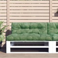 vidaXL Kissen für Palettensofa Blattmuster 120x40x12 cm Stoff