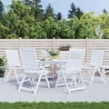 vidaXL Gartenstuhl-Kissen 6 Stk. Blattmuster 40x40x3 cm Stoff