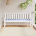 vidaXL Bankauflage Blau & Weiß Gestreift 180x50x7 cm Stoff