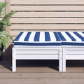 vidaXL Palettenkissen Blau Weiß Gestreift 60x60x10 cm Oxford-Gewebe