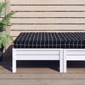 vidaXL Palettenkissen Schwarz Karomuster 60x60x10 cm Oxford-Gewebe