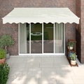 vidaXL, vidaXL Gelenkarmmarkise Creme 3,5x2,5 m Stoff und Aluminium