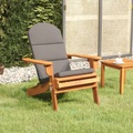 vidaXL, vidaXL Adirondack-Gartenstuhl mit Kissen Massivholz Akazie